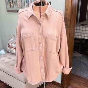 Aerie Button-Up Sweat Shirt